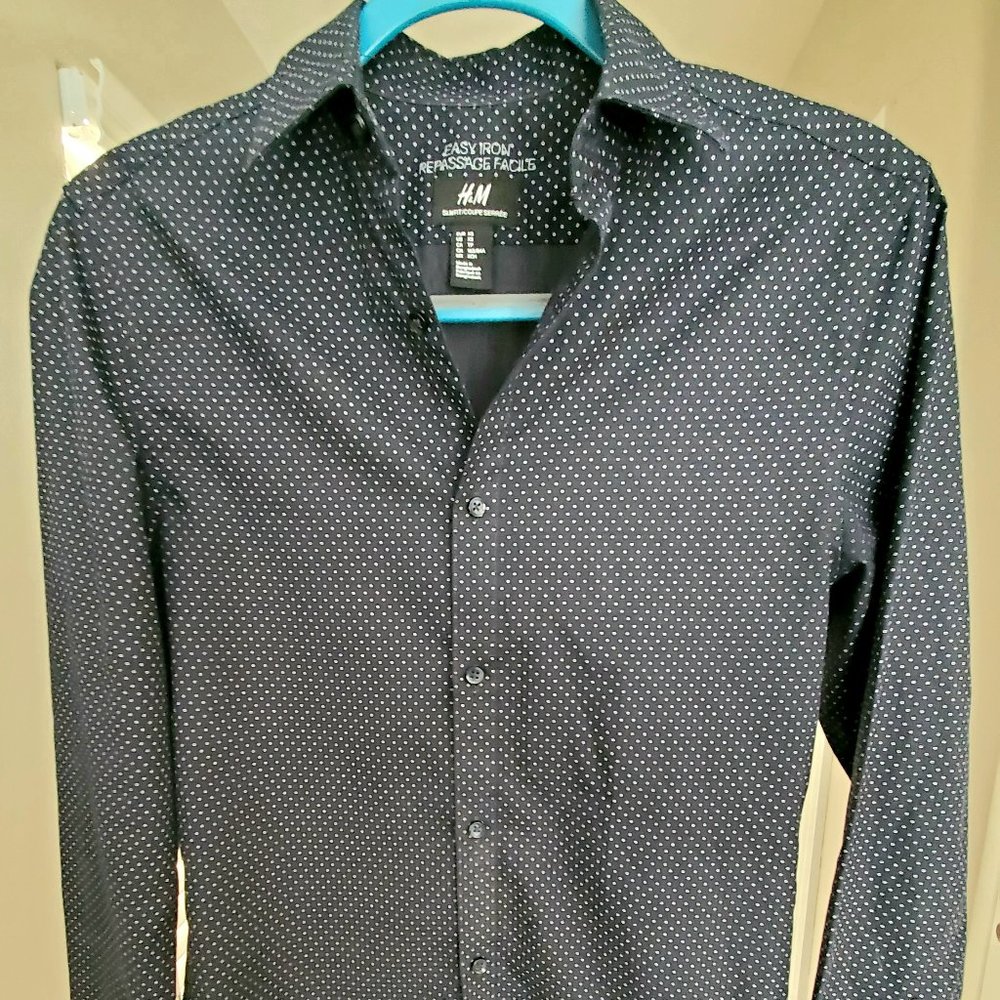 Black button up- H&M easy iron